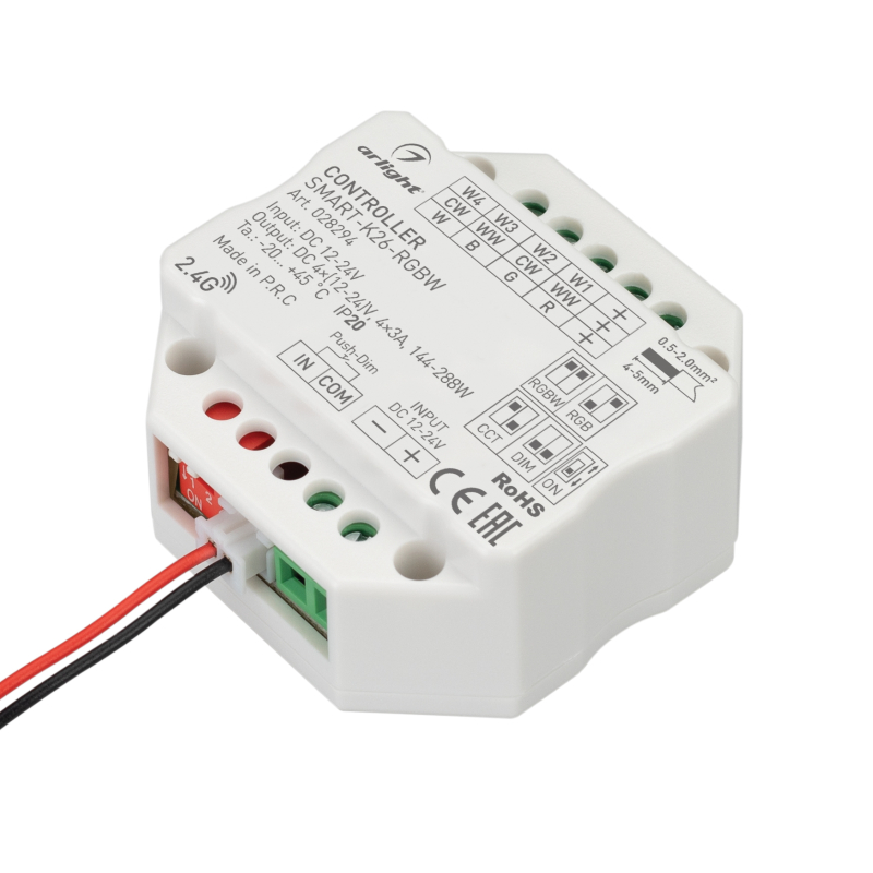 Контроллер Arlight Smart-K26-RGBW (12-24V, 4x3A, 2.4G) 028294 028294 - магазин электротехники Electroshop