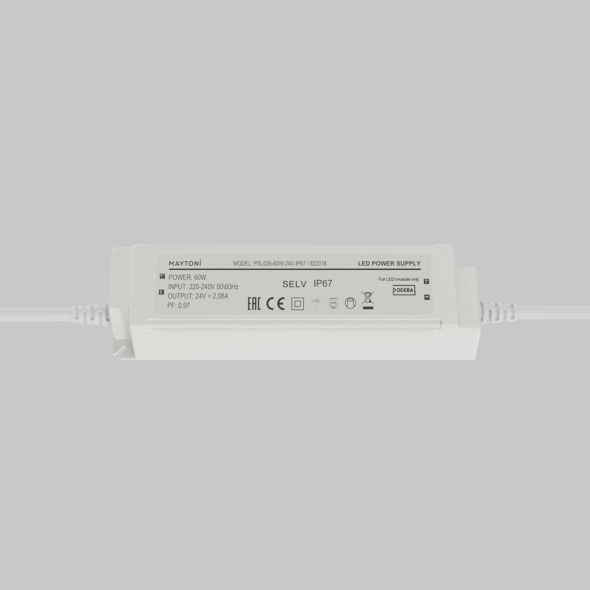 Источник напряжения Maytoni Led Strip PSL026 24В 60Вт IP67 822018 822018 - магазин электротехники Electroshop