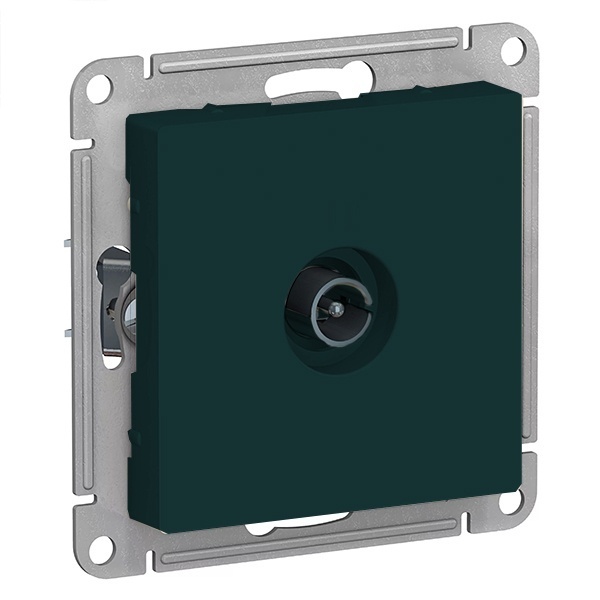 TV розетка проходная 4DB AtlasDesign изумруд Systeme Electric ATN000892 ATN000892 - магазин электротехники Electroshop