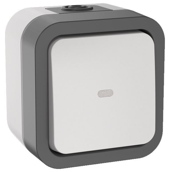Переключатель 1-клавишный с индикацией TORS TS202 10А IP55 белый IEK TS-V10-1-10-55-K41  TS-V10-1-10-55-K41 - магазин электротехники Electroshop