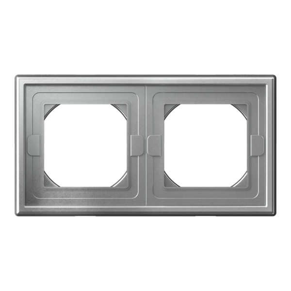 Рамка ArtGallery 2 поста IP44 алюминий Systeme Electric GAL440302 GAL440302 - магазин электротехники Electroshop