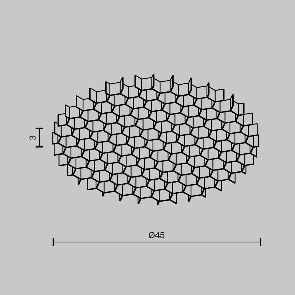Светофильтр Maytoni Artisan HoneyComb-D45 HoneyComb-D45 - магазин электротехники Electroshop