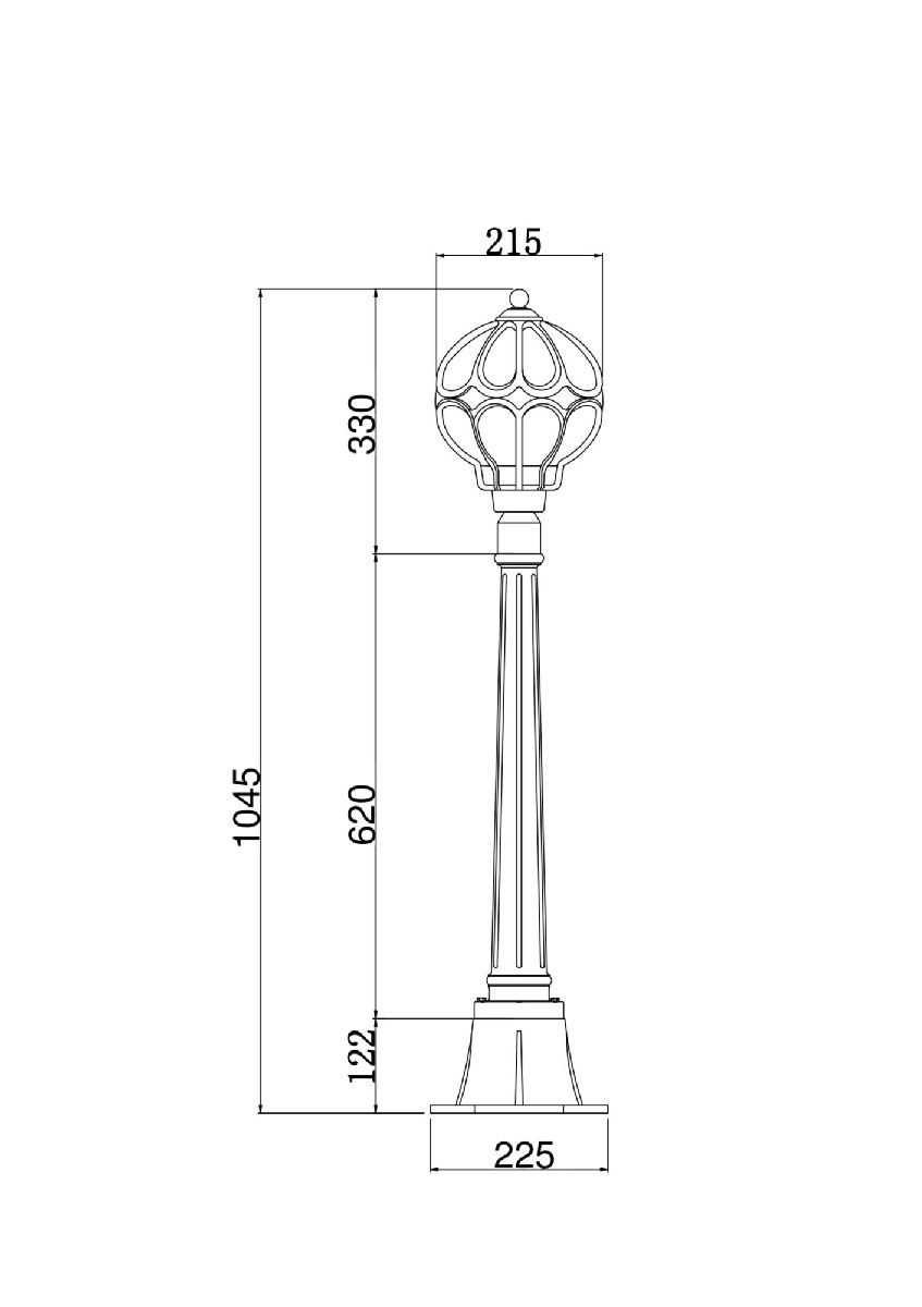 Уличный светильник Maytoni Via O023FL-01G O023FL-01G - магазин электротехники Electroshop