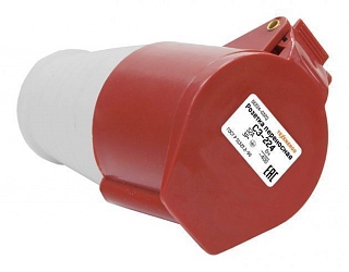 Розетка 224 переносная 3Р+PE 32А 380B IP44 Розетка 224 - магазин электротехники Electroshop