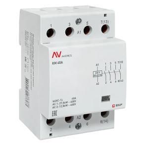 Контактор модульный EKF Averes КМ 40А 4NO 230В AC 3 модуля km-av-3-40-40-230V km-av-3-40-40-230V - магазин электротехники Electroshop