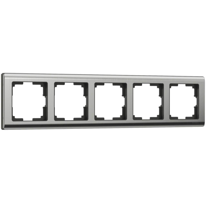 Рамка на 5 постов Werkel Metallic глянцевый никель W0051602 4690389159060 4690389159060 - магазин электротехники Electroshop