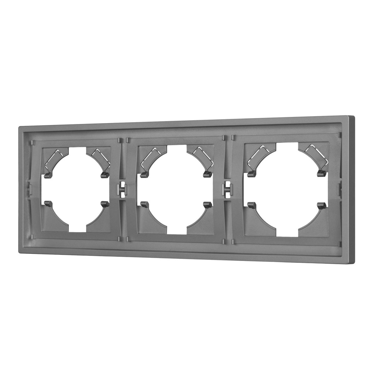 Рамка пластиковая на 3 поста Arlight FRM-TENDO-PL-3-GR 053845 053845 - магазин электротехники Electroshop