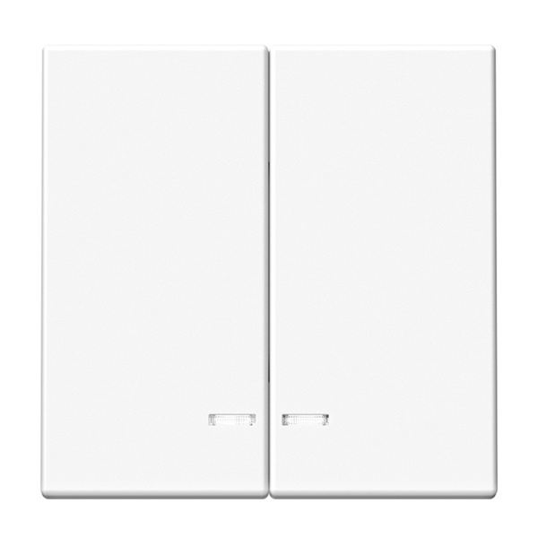 Двухклавишный выключатель с подсветкой ArtGallery 10А белый Systeme Electric GAL000153 GAL000153 - магазин электротехники Electroshop