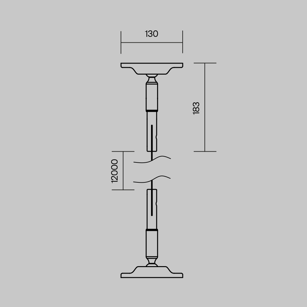 Тросовая система освещения Maytoni Led strip LM-B-12M LM-B-12M - магазин электротехники Electroshop