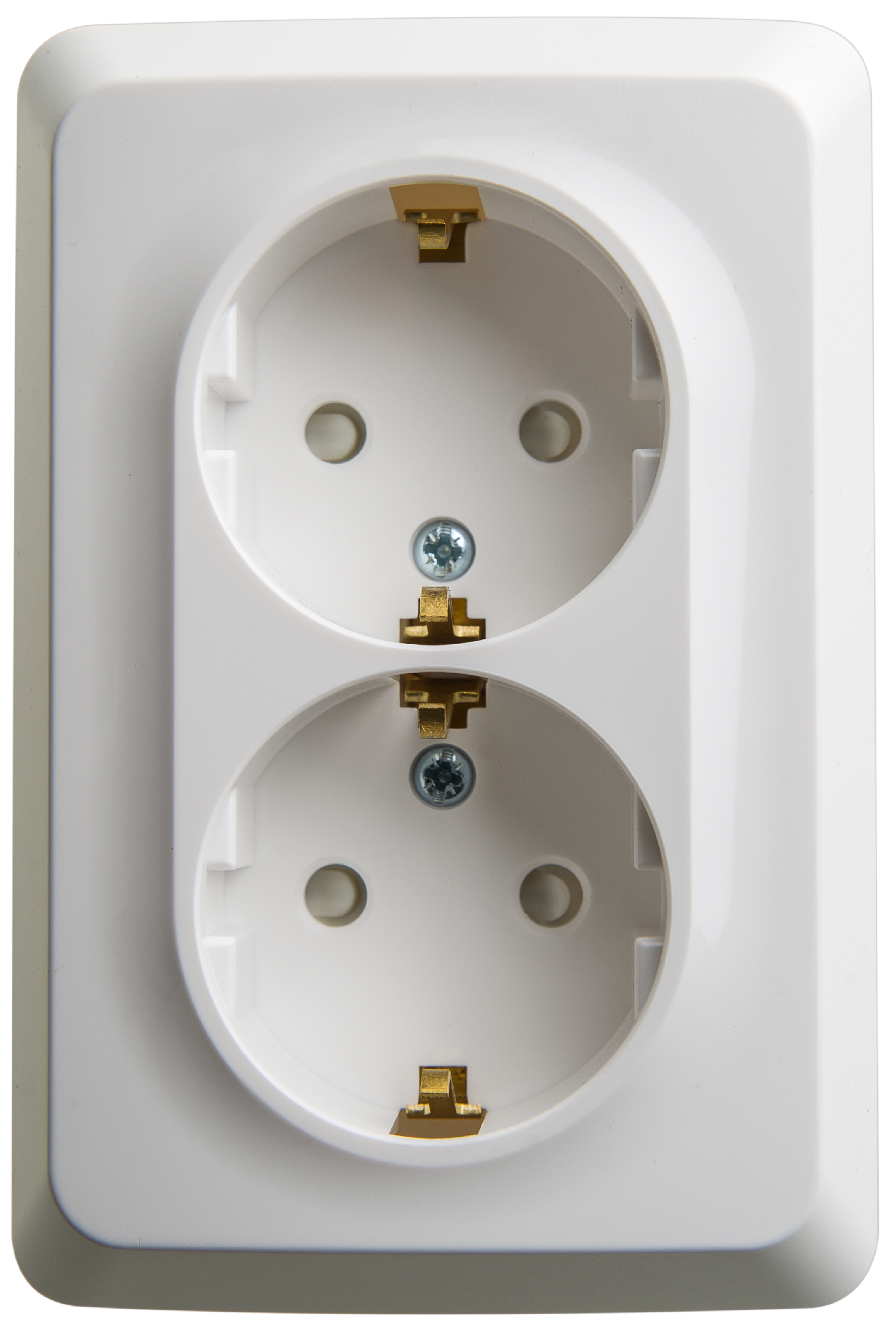 Розетка угловая двойная c/з со шторками Systeme Electric Этюд белая PA16-108B PA16-108B - магазин электротехники Electroshop