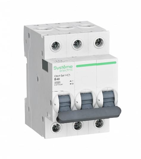 Автоматический выключатель Systeme Electric City9 Set 3П 40А В 4,5кА 400В (автомат) C9F14340 C9F14340 - магазин электротехники Electroshop