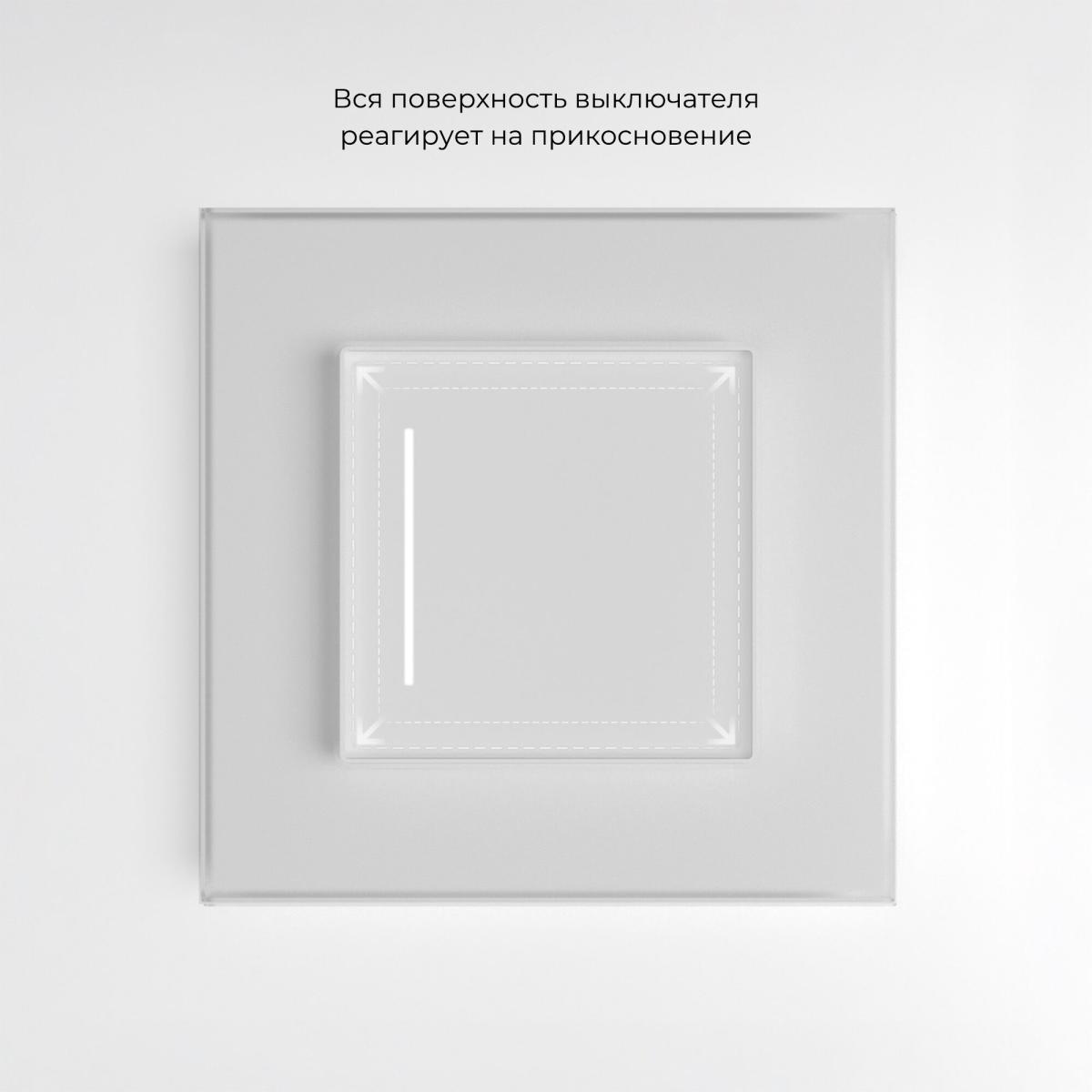 Сенсорный выключатель одноклавишный с подсветкой Werkel 4690389197932 W4512001 a063597 4690389197932 - магазин электротехники Electroshop