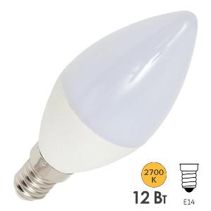 Лампа светодиодная свеча Foton FL-LED C37 12W 2700К 220V E14 1200Lm теплый свет 615640 615640 - магазин электротехники Electroshop