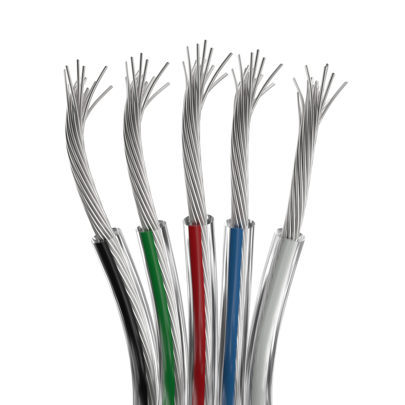 Шлейф питания Arlight ARL-20AWG-CLEAR-5Wire-CU 034966 034966 - магазин электротехники Electroshop