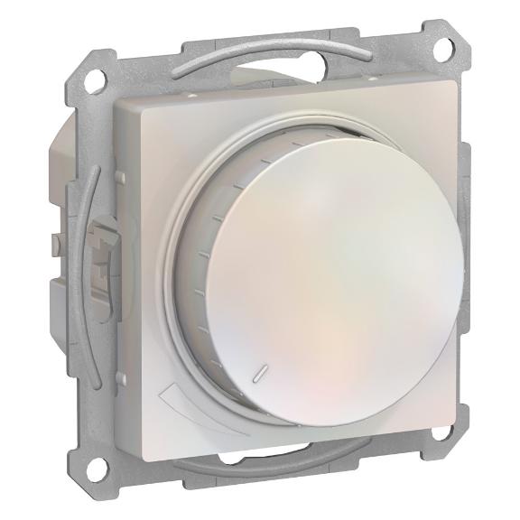 Светорегулятор (диммер) поворотно-нажимной LED RC 400Вт AtlasDesign жемчуг Systeme Electric ATN000423 ATN000423 - магазин электротехники Electroshop
