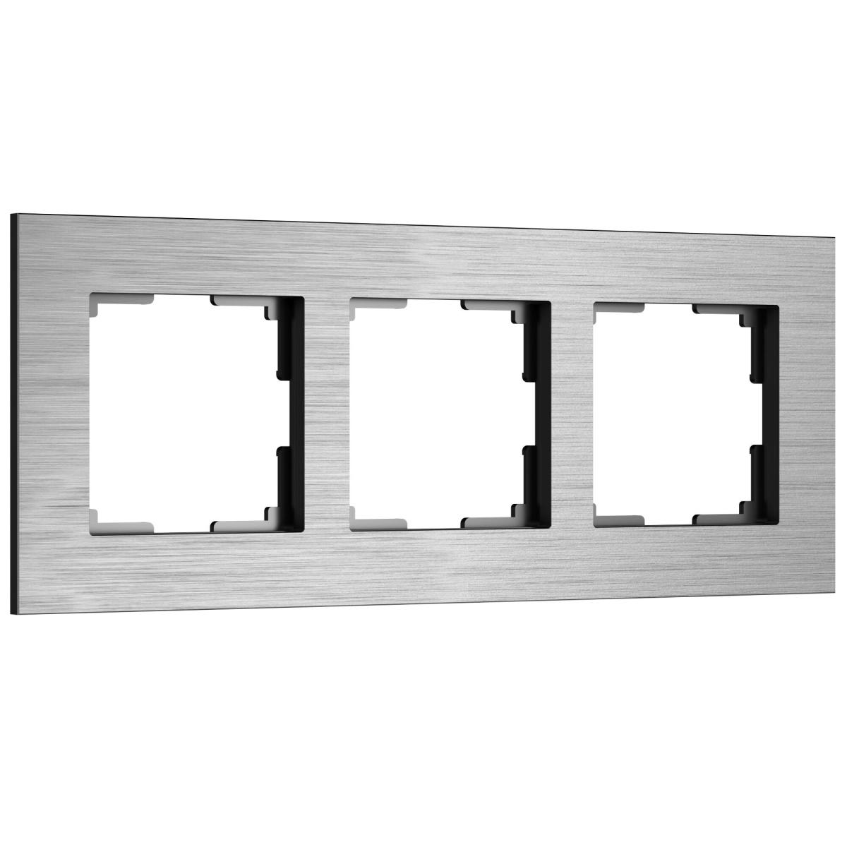 Рамка на 3 поста Werkel AluMax 4690389204067 W0033506 a066326 4690389204067 - магазин электротехники Electroshop