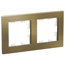 Рамка AtlasDesign Nature 2 поста металл латунь Systeme Electric ATN312202 ATN312202 - магазин электротехники Electroshop
