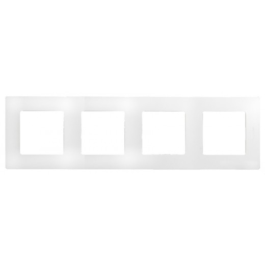 Рамка Legrand Etika 4 поста, белый 672504 672504 - магазин электротехники Electroshop