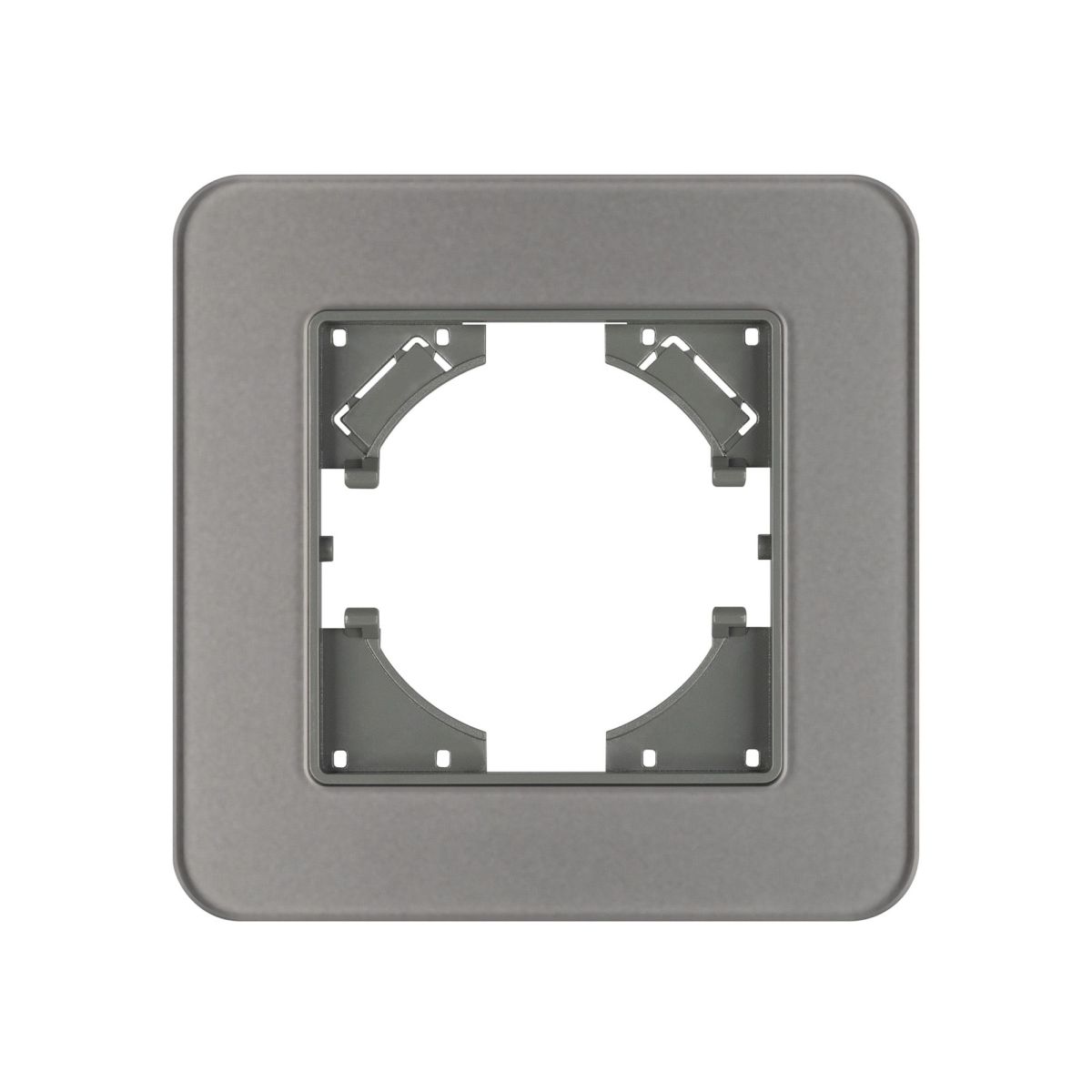 Рамка стеклянная на 1 пост Arlight FRM-OMALI-SFGS-1-GR 049677 049677 - магазин электротехники Electroshop