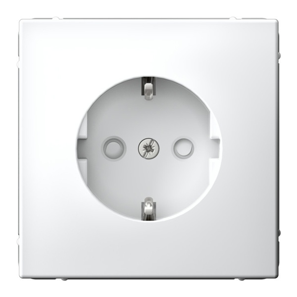 Розетка с заземлением со шторками 16А ArtGallery белая Systeme Electric GAL000145 GAL000145 - магазин электротехники Electroshop