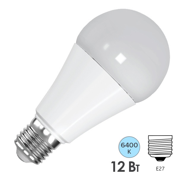 Лампа светодиодная FL-LED-A60 12W 6400К 1060lm 220V E27 Foton Lighting 615336 615336 - магазин электротехники Electroshop