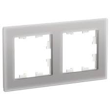 Рамка AtlasDesign Nature 2 поста мрамор айс грей Systeme Electric ATN343202 ATN343202 - магазин электротехники Electroshop