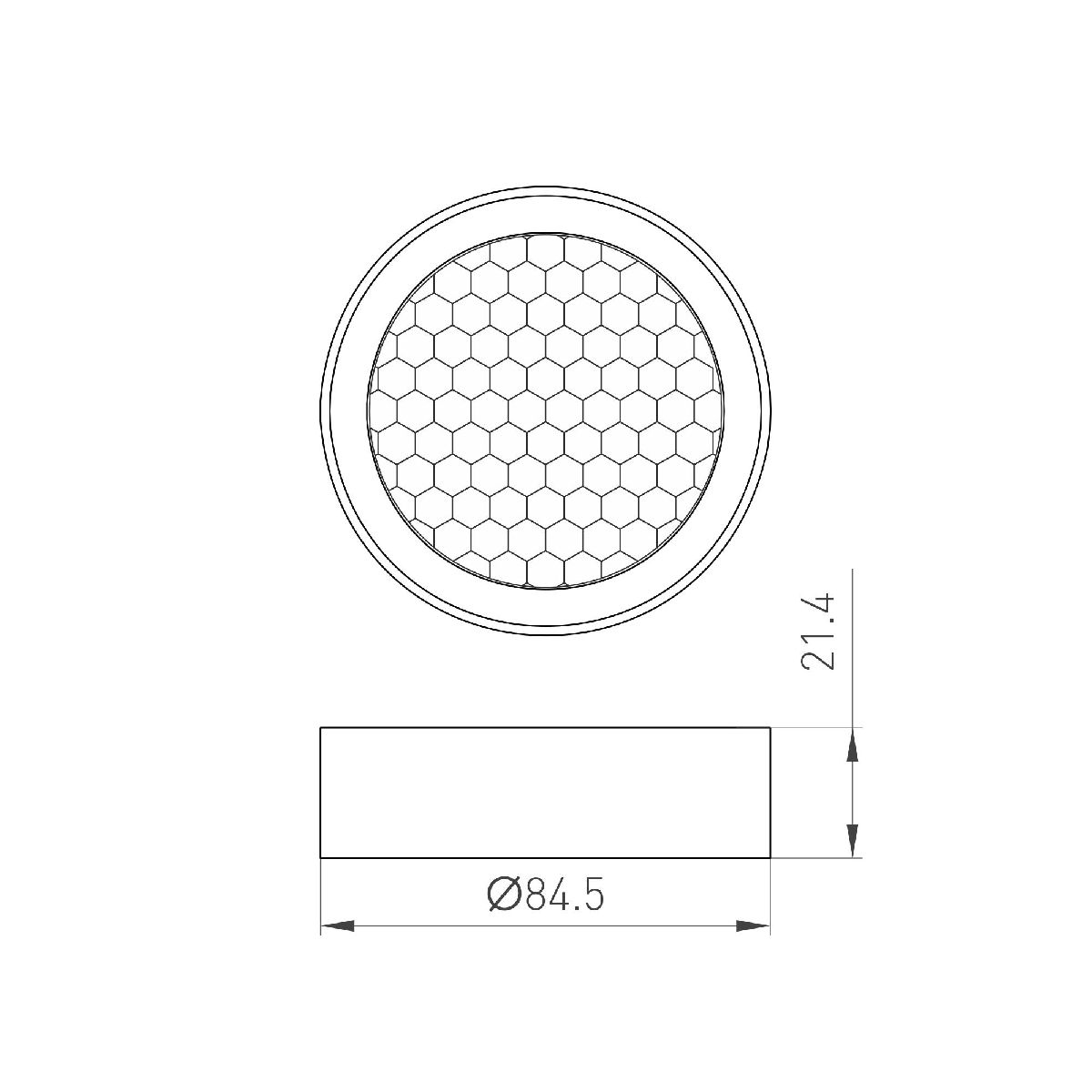 Фильтр сетчатый с посадочным кольцом Arlight LGD-HONEYCOMB-RING-R85 (WH) 046765 046765 - магазин электротехники Electroshop