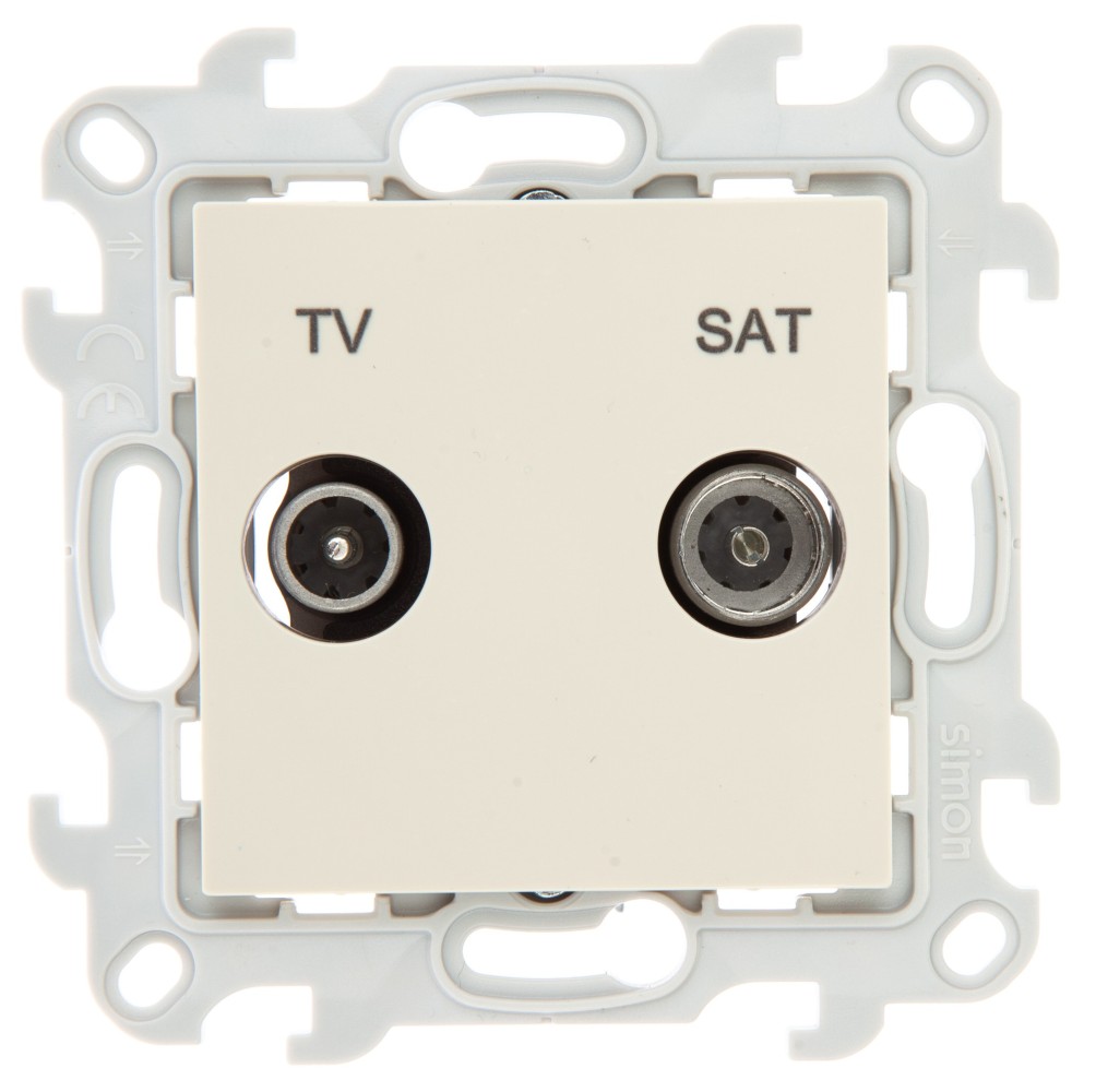 Розетка TV-SAT оконечная Simon 24 Harmonie слоновая кость 2410486-031 2410486-031 - магазин электротехники Electroshop