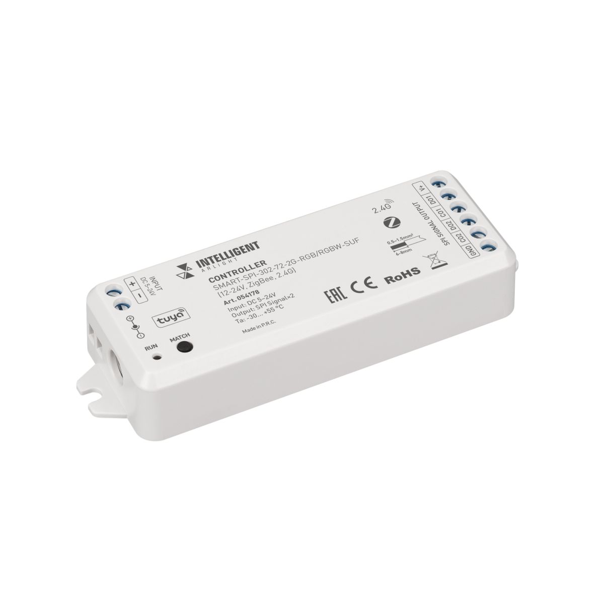 Контроллер Arlight SMART-SPI-302-72-2G-RGB/RGBW-SUF (12-24V, ZigBee, 2.4G) (IARL, IP20 Пластик) 054178 054178 - магазин электротехники Electroshop