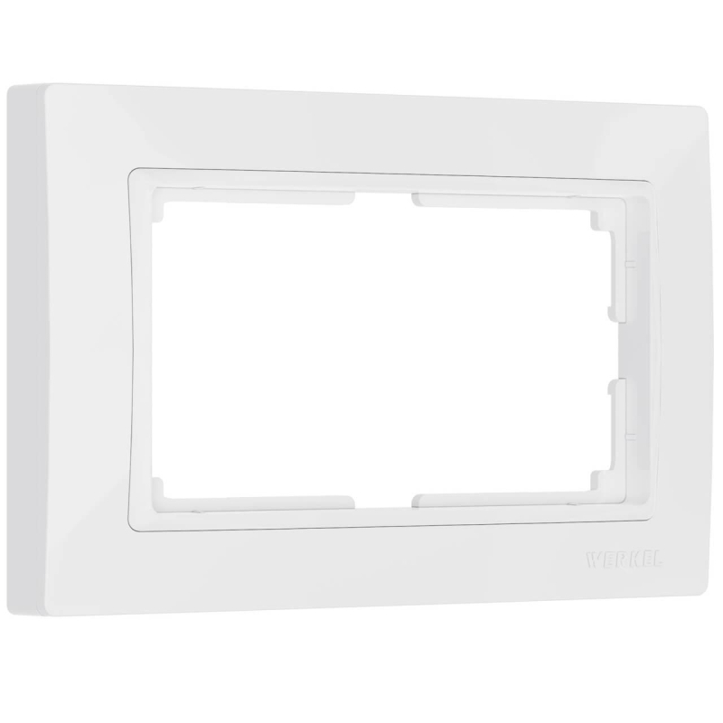 Рамка для двойной розетки Werkel Snabb basic белый W0082001 4690389161490 4690389161490 - магазин электротехники Electroshop