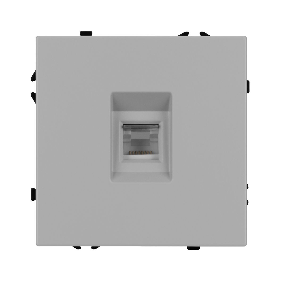 Розетка компьютерная софт-тач никель Arlight SCT-MPC1-SFPL-IS (RJ-45, CAT6) 059439(1) 059439(1) - магазин электротехники Electroshop