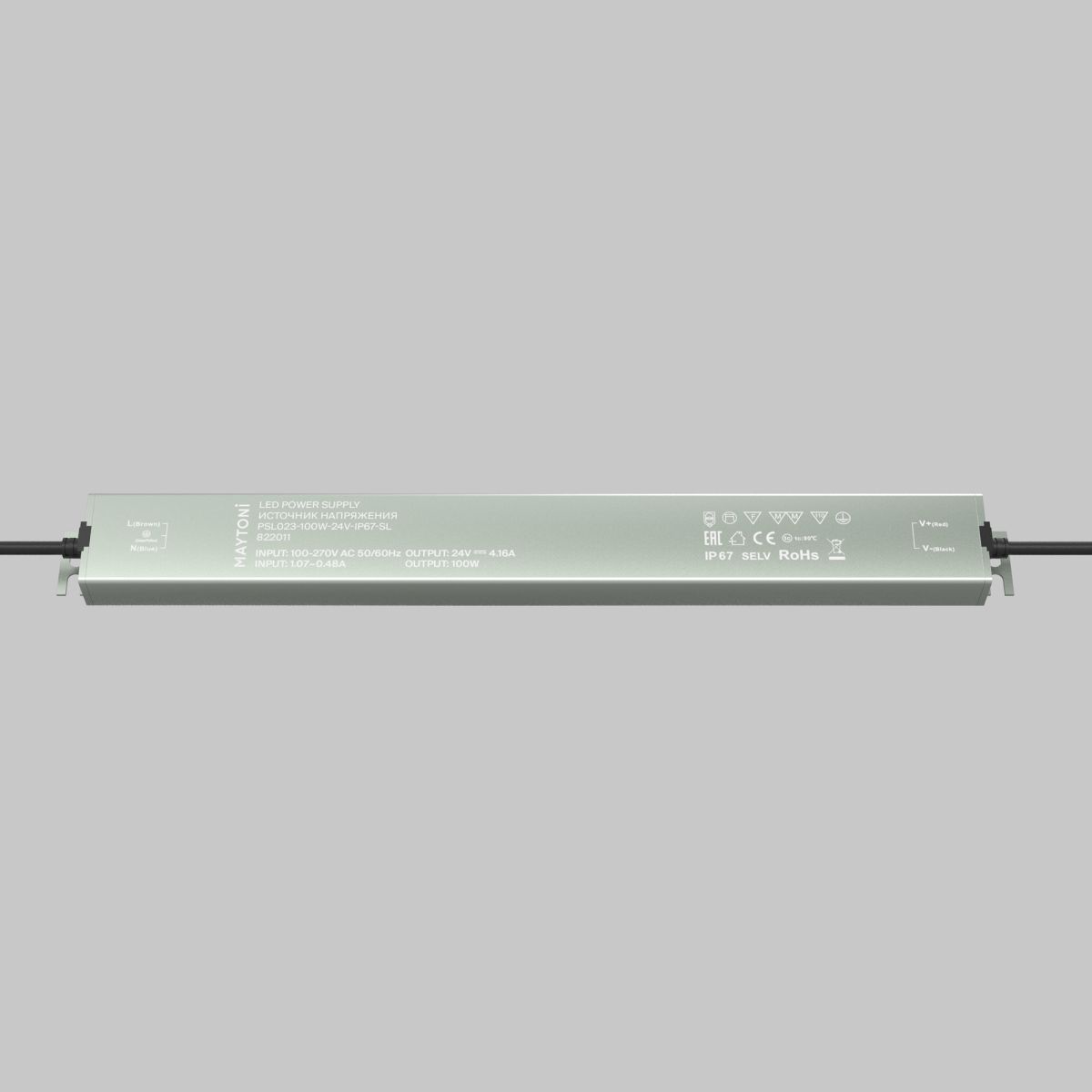 Блок питания Maytoni Led Strip PSL023 24В 100Вт IP 67 822011 822011 - магазин электротехники Electroshop