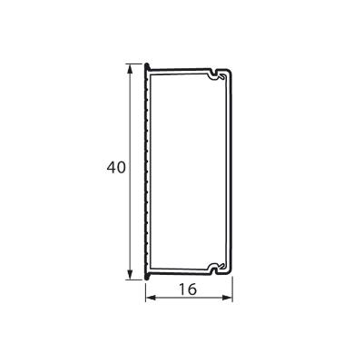 Мини кабель-канал 40x16мм 638194 Legrand METRA (длина 2м) 638194 - магазин электротехники Electroshop