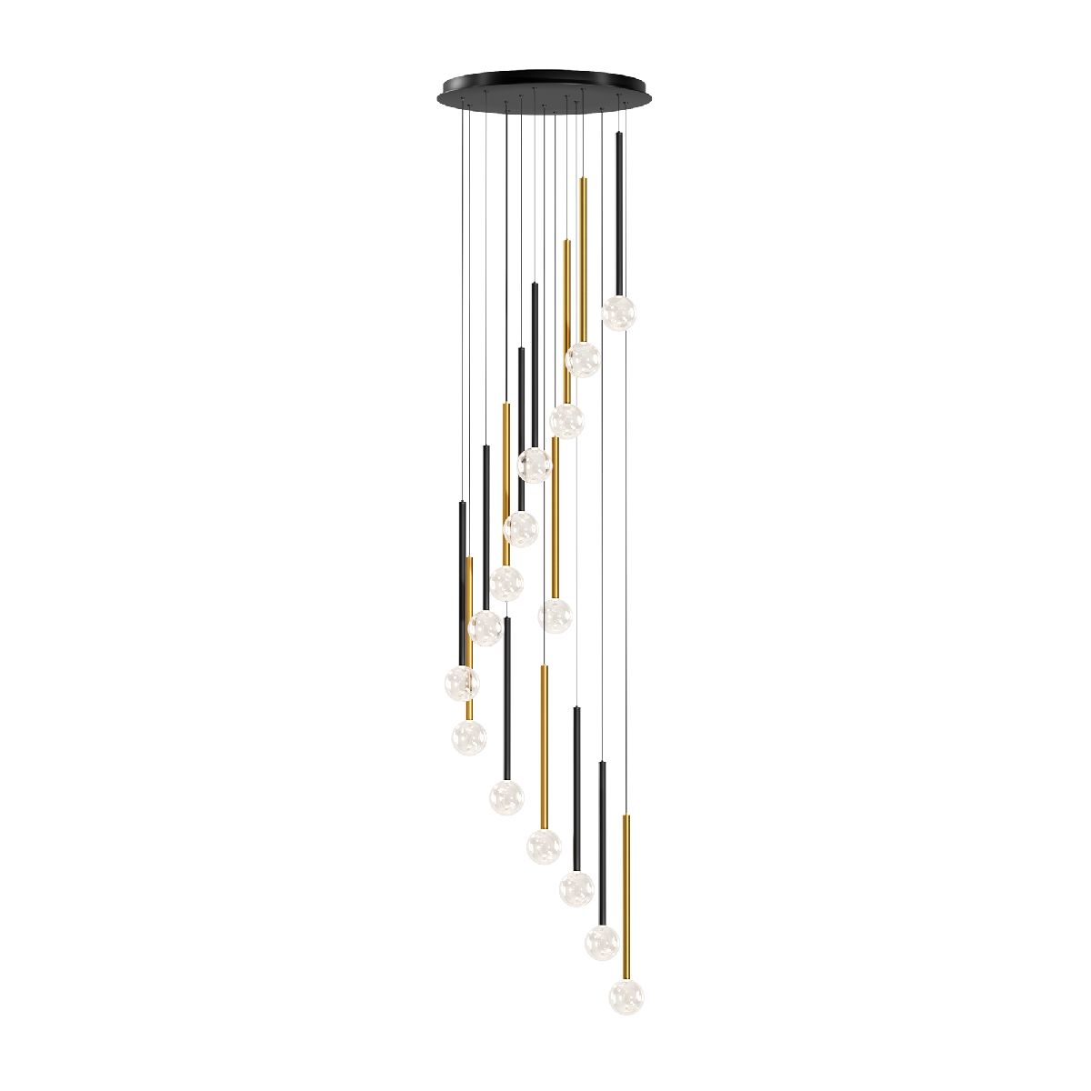 Каскадная люстра Maytoni Bubble dream MOD383PL-L40BBS3K MOD383PL-L40BBS3K - магазин электротехники Electroshop