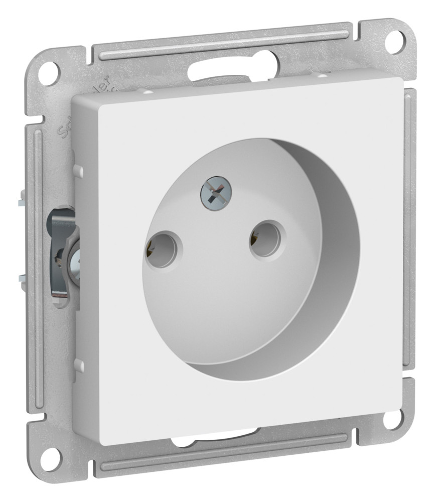 Розетка без заземления 16А AtlasDesign лотос Systeme Electric ATN001341 ATN001341 - магазин электротехники Electroshop