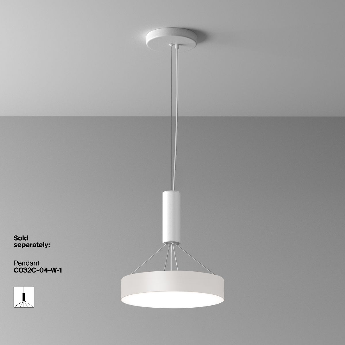 Потолочный светильник Maytoni Zon C032CL-36W4K-RD-W C032CL-36W4K-RD-W - магазин электротехники Electroshop