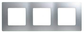 Рамка Legrand Etika 3 поста, алюминий 672553 672553 - магазин электротехники Electroshop
