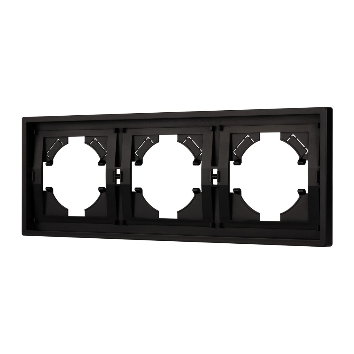 Рамка пластиковая на 3 поста Arlight FRM-TENDO-PL-3-BK 053844 053844 - магазин электротехники Electroshop