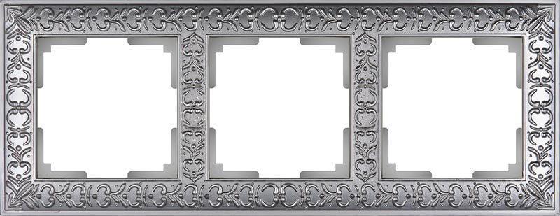 Рамка Werkel Antik на 3 поста матовый хром WL07-Frame-03 4690389145681 4690389145681 - магазин электротехники Electroshop