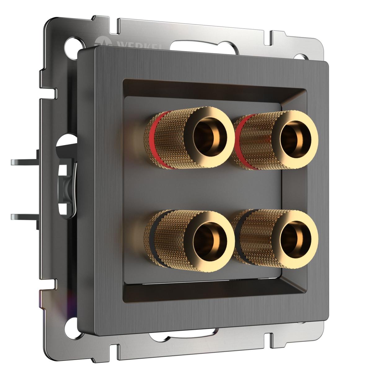 Акустическая розетка Werkel (графит рифленый) W1185004 4690389158698 4690389158698 - магазин электротехники Electroshop