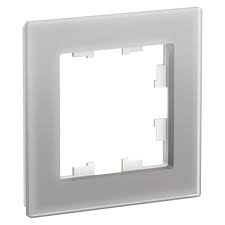 Рамка AtlasDesign Nature 1 пост оргстекло алюминий Systeme Electric ATN320301 ATN320301 - магазин электротехники Electroshop