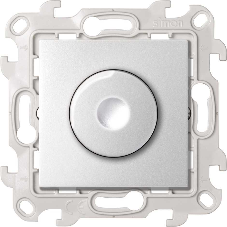 Светорегулятор 450В Simon 24 Harmonie алюминий 2410313-033 2410313-033 - магазин электротехники Electroshop