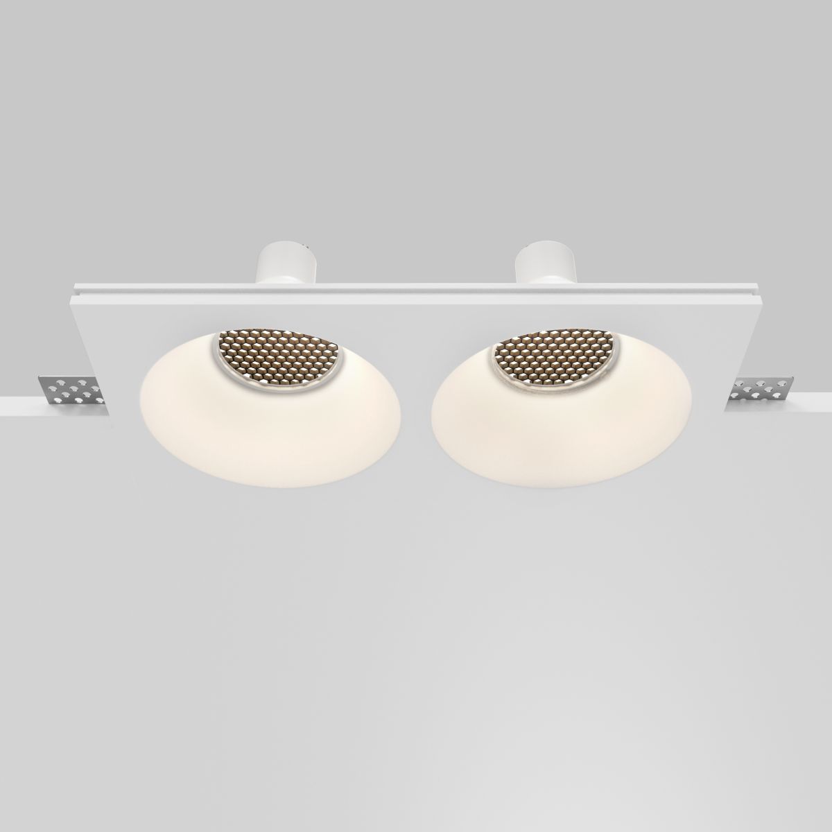 Встраиваемый светильник Maytoni Technical Gyps Modern DL129-GU10-02-W DL129-GU10-02-W - магазин электротехники Electroshop