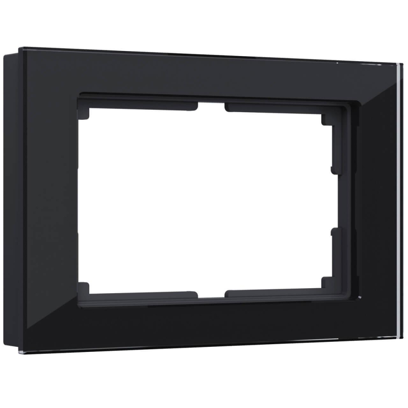 Рамка для двойной розетки Werkel Favorit черный W0081108 4690389160226 4690389160226 - магазин электротехники Electroshop