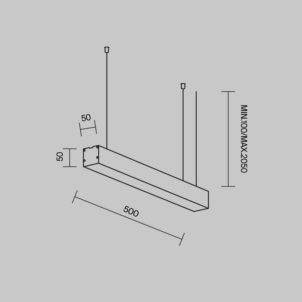Линейный подвесной светильник Maytoni Technical LL312026 LL312026 - магазин электротехники Electroshop