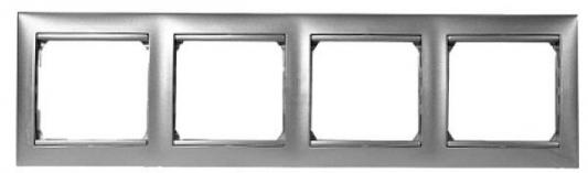 Рамка Legrand Valena 4 поста Алюминий 770154 770154 - магазин электротехники Electroshop