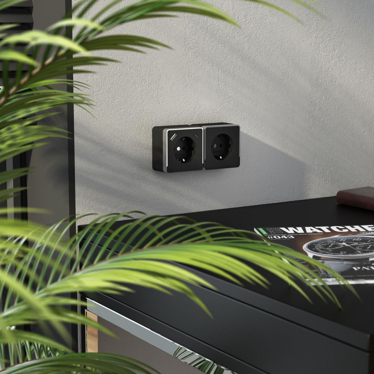 Розетка с заземлением, шторками и USB тип A+C Werkel Gallant W5071735 4690389179655 a057702 4690389179655 - магазин электротехники Electroshop