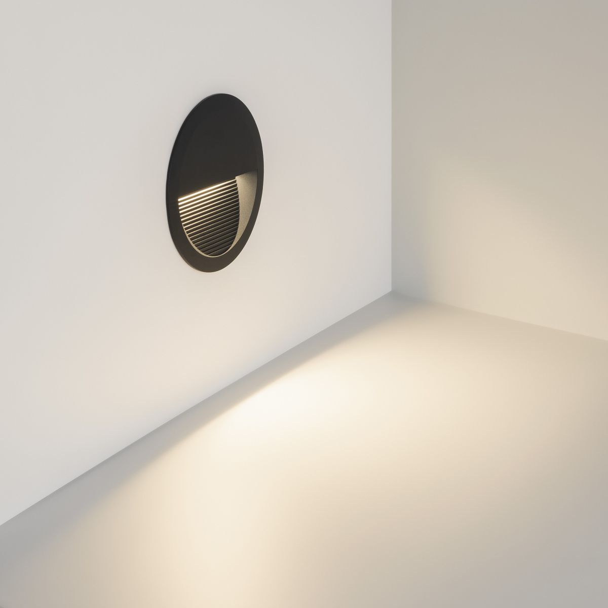 Светильник для ступеней Arlight LTD-RIBONIK-R138-5W Day4000 (Черный, 50 deg, 230V) (IP65 Металл) 056737 056737 - магазин электротехники Electroshop