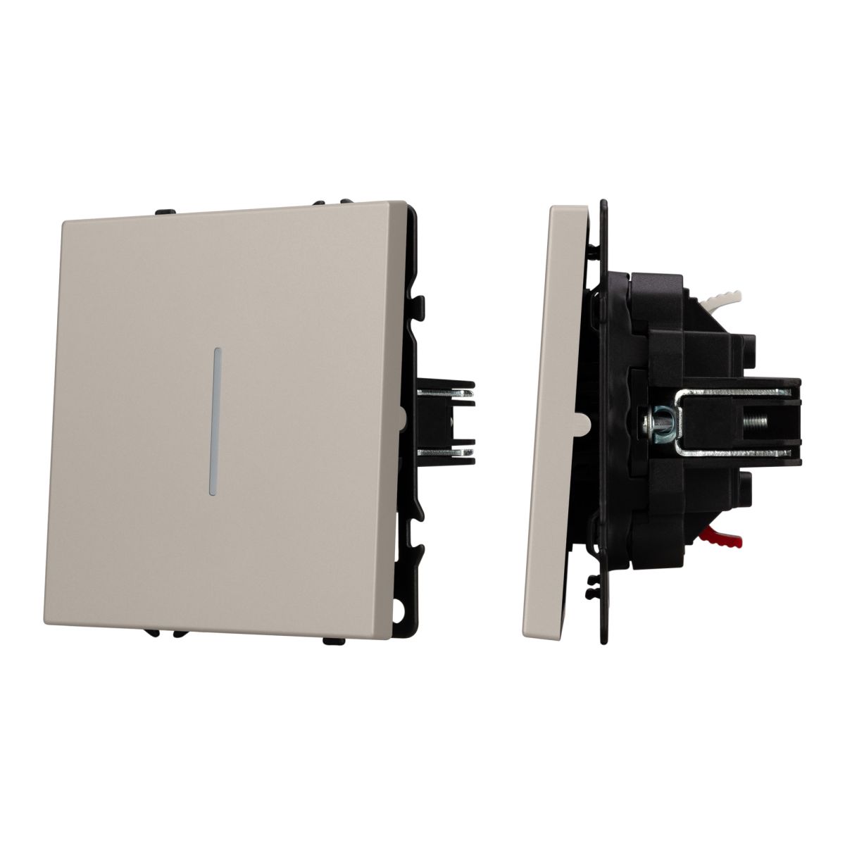 Механизм звонкового выключателя Arlight LED SWT-NOBE-MKR1-SFPL-L-CA (230V, 10A) (Кашемир) 061783 061783 - магазин электротехники Electroshop