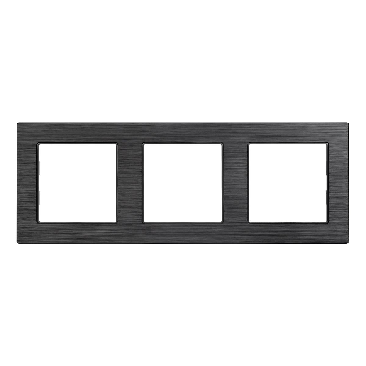 Рамка трехместная Arlight FRM-PRESTO-ALS-3-BK 043857 043857 - магазин электротехники Electroshop